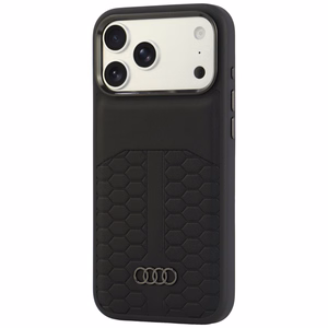 Audi odinis dėklas, skirtas iPhone 18 Pro Max / 17 Pro Max, suderinamas su MagSafe – juodas