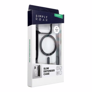 ROAR dėklas telefonui SLIM DEFENDER skirtas iPhone 16 Pro juodas