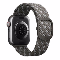 Uniq Aspen pintas dirželis skirtas Apple Watch 1/2/3/4/5/6/7/8/SE/SE2 44/42/45mm - pilkas