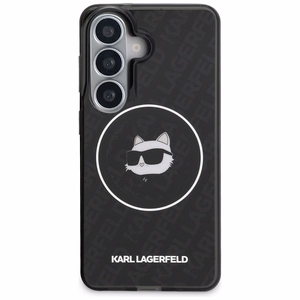 Karl Lagerfeld IML Repeated Choupette MagSafe Dėklas for Samsung Galaxy S26 - juodas