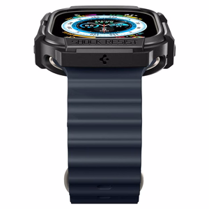 Spigen Rugged Armor dėklas, skirtas Apple Watch Ultra 49 mm, matinis juodas