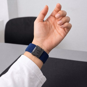 Tech-Protect Nylon Clasp dirželis, skirtas „Samsung Galaxy Watch 40/44/46 mm“ – tamsiai mėlynas