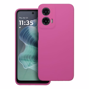 Silikoninis 2mm dėklas telefonui MOTOROLA G35 5G, rožinis