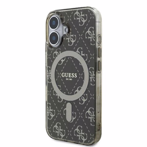 Guess IML 4G Background MagSafe iPhone 16 dėklas - rudas