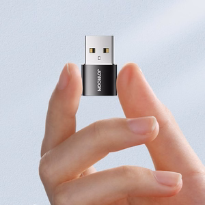 Joyroom adapteris iš USB Type C (moteriška) į USB (vyriška) 2 vnt. juodas (S-H152 Black)