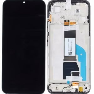 LCD ekranas Xiaomi Redmi 15C 4G (Global)/Poco C85 4G (Global) su jutikliniu ekranu ir rėmeliu juodas originalus (aptarnavimo pakuotė)