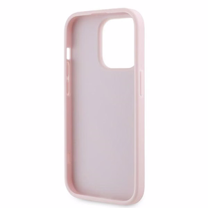 Karl Lagerfeld Diagonal Quilted Script dėklas telefonui iPhone 14 Pro Max - rožinis