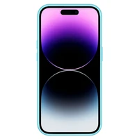 TEL PROTECT magnetinis silikoninis dėklas telefonui Iphone 14 šviesiai mėlynas