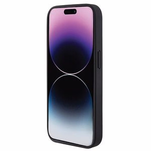 BMW dygsniuotas trispalvė Magnetinis dėklas telefonui iPhone 15 Pro Max - juodas