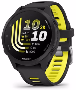 Garmin Forerunner 170 Music 3,05 cm (1.2") AMOLED 42 mm Skaitmeninis 390 x 390 pikseliai Lietimui jautrus ekranas Juoda GPS (palydovinis)