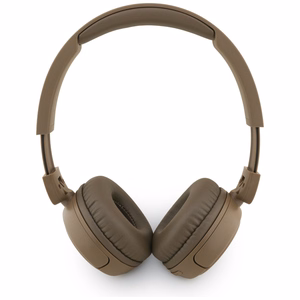Guess belaidės ausinės BT HEADPHONES SCRIPT METAL LOGO rudos