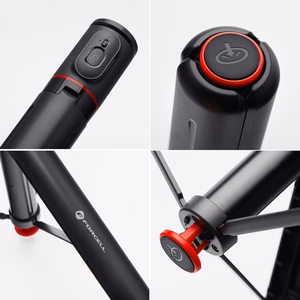 FORCELL F-GRIP F170XL automatinė asmenukių lazda su nuotolinio valdymo trikoju juoda