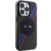 Dėklas BMW BMHMP14XHDTK iPhone 14 Pro Max 6.7" pilka/pilka kietas dėklas Trispalvės Juostos MagSafe