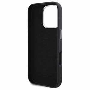 BMW M lygus pilnai apvyniotas metalinis magnetinis dėklas iPhone 16 Pro - juodas