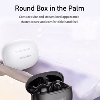 Belaidės ausinės Awei T71 baltos