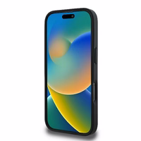 Karl Lagerfeld Monogram Karl & Choupette Head Pin dėklas telefonui iPhone 16 Pro - juodas