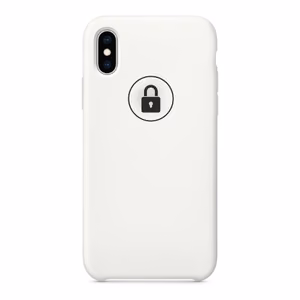 Dėklas "Silicone Case" skirtas iPhone X (XS) / White / su įpakavimu