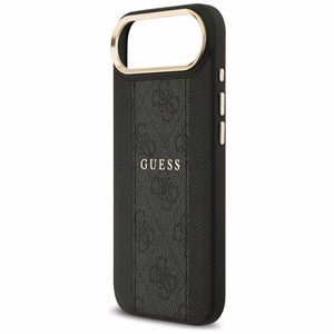 Guess dėklas telefonui iPhone 17 Air HC MAGSAFE PU W/ 4G PU STRIPE juodas