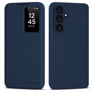 Tech-Protect Smart Wallet dėklas Samsung Galaxy S26 FE – matinis tamsiai mėlynas