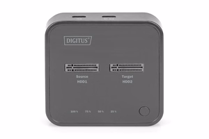 Digitus dviguba M.2 NVMe SSD dokė stotis su kopijos funkcija, USB-C