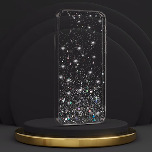 Briliantinis skaidrus dėklas telefonui Iphone X/XS