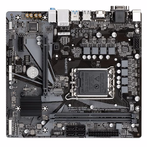 GIGABYTE H610M H V2 материнская плата Intel Core 14-го поколения, 4+1+1 гибридный VRM, DDR5 до 5600 МГц, 1xPCIe 3.0 M.2, GbE LAN, USB 3.2 Gen 1