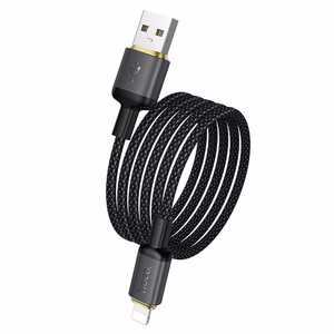 Cable USB A to Lightning Hoco 2,4A 1 m X128 Benefit black