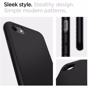 Spigen чехол Liquid Air для iPhone 7 / 8 / SE 2020 / SE 2022 чёрный