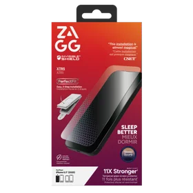 ZAGG Invisibleshield Glass XTR5 screen protector with graphene and mėlynas light filter iPhone 17