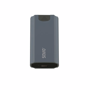 Savio M.2 SSD NVMe išorinis disko korpusas, USB-C 3.1, AK-67, pilkas