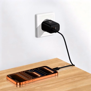 "Tech-Protect" NCA45W-GAN 2 prievadų USB-C / USB-A 45 W sieninis įkroviklis - juodas