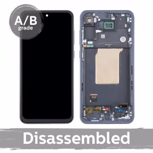 Ekranas skirtas Samsung A556 A55 5G su rėmeliu / Lilac / (9.5/10 naudotas)