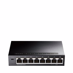 Cudy GS108 tinklo komutatorius Gigabit Ethernet (10/100/1000) juodas
