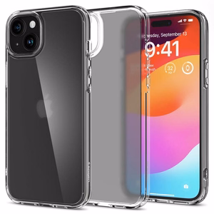 Dėklas telefonui SPIGEN ULTRA HYBRID - IPHONE 15 šalčio skaidrus