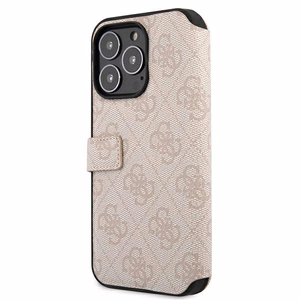 Guess GUBKP13X4GMGPI iPhone 13 Pro Max 6.7" dėklas rožinis 4G Big Metal Logo
