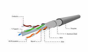 Gembird CAT6 FTP 100m tinklo laidas pilkas F/UTP (FTP)