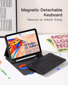 Inateck KB04002 Classic dėklas su klaviatūra, skirtas iPad 10.9–11", juodas