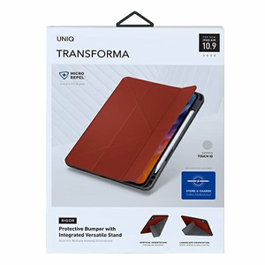 Uniq Transforma Rigor dėklas iPad Air 10.9 (2020) - raudonas
