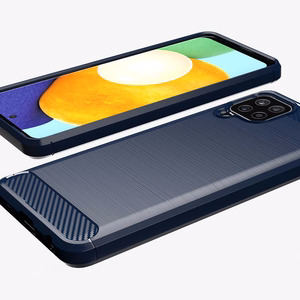 Karbono TPU dėklas Samsung Galaxy A22 4G juodas