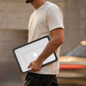 Tech-Protect Kevlar Pro чехол MacBook Neo 13" 2026 - черный и прозрачный