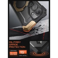 "Supcase UB Grip Mag MagSafe" dėklas "Samsung Galaxy S26" - juodos ir rudos spalvos