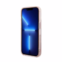 Karl Lagerfeld IML Choupette magnetinis dėklas telefonui iPhone 14 Pro Max - rožinis