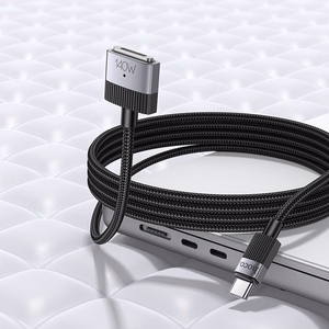 Laidas USB C į Mag3 Hoco 5A 140W magnetinis 1,8 m U141 juodas