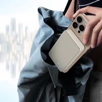 Blavec Išorinė baterija 10000mAh BJ-04 Plona 13,5mm - Type C - 22,5W magnetinė Magsafe 3 in 1 (PBBJ04-MC10GD) auksinė stiklas