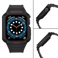 Protect dirželis Apple Watch 38/40/41mm šarvuotas dėklas dirželis - juodas