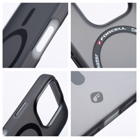Dėklas telefonui FORCELL F-PROTECT Levels su dvigubo sluoksnio 4D technologija, karinio bandymo sertifikatu, suderinamas su MagSafe, skirtas IPHONE 16 PLUS dūminis juodas