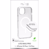 PURO LITEMAG PRO - dėklas iPhone 15 Plus MagSafe (skaidrus)