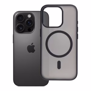 Case for iPhone 16 PRO Flexline Mag Cover compatible with MagSafe black