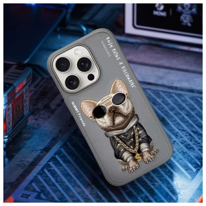 Nimmy Akiniai Kietas Šuo Dėklas telefonui iPhone 16 Pro Max - pilka