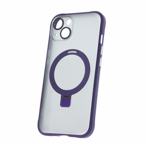 Mag Ring dėklas telefonui iPhone 14 6,1" violetinis